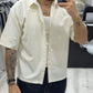 Camicia mezzamanica rigata
