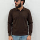 Polo manica lunga in 100% filo italiano