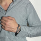 Camicia sartoriale in cotone Rigo stretto