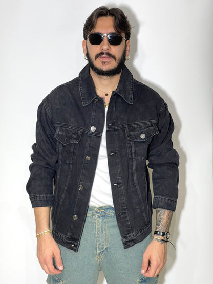 Jacket jeans Oversize Nera