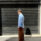 Pantalaccio sartoriale in lino fondo ampio