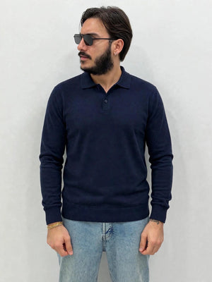 Polo manica lunga in 100% filo italiano