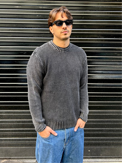Maglione GREY in costa inglese