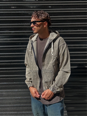 Jacket Jeans con Cappuccio e elastico
