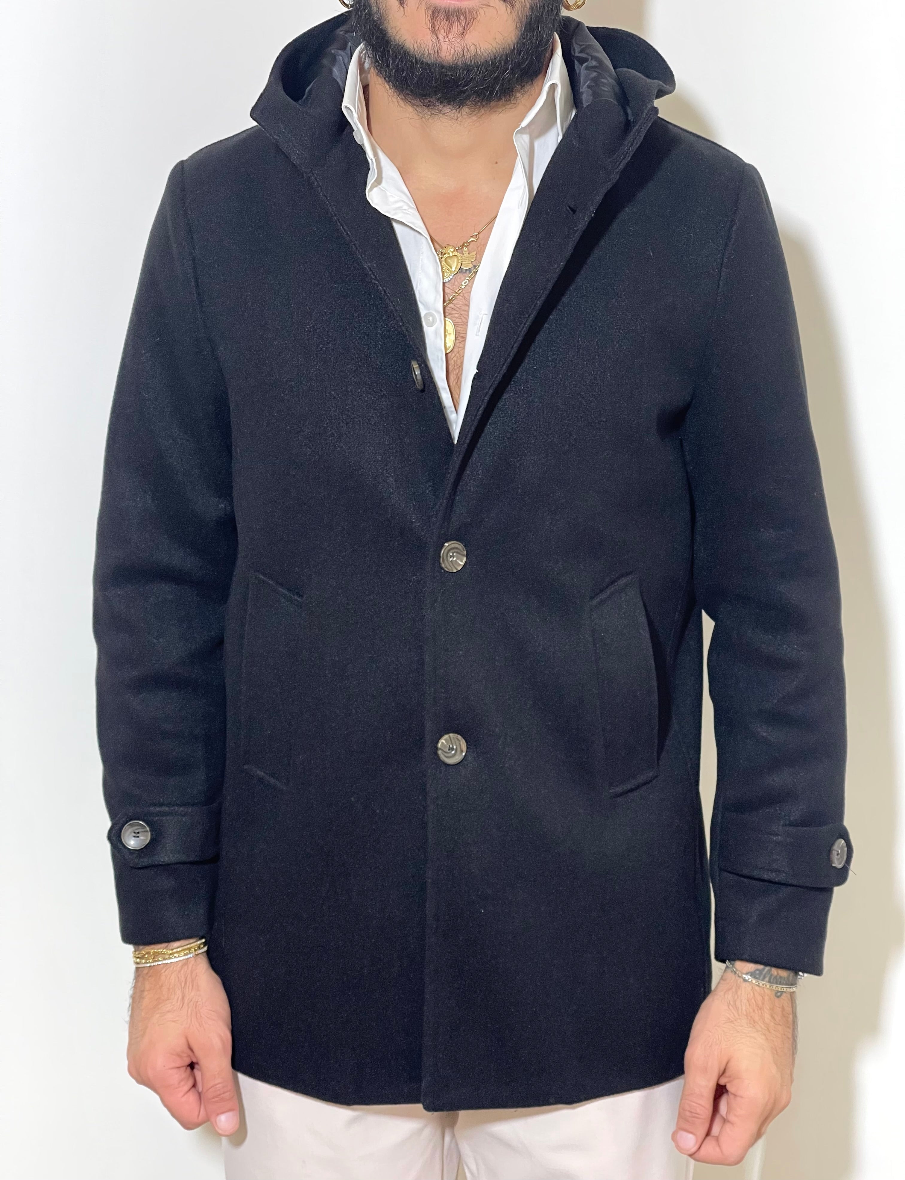 Cappotto Sartoriale con cappuccio interno foderato