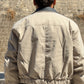 Bomberino con collo in ecopelle a contrasto -BEIGE