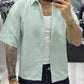 Camicia mezzamanica rigata