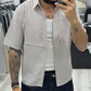 Camicia mezzamanica rigata