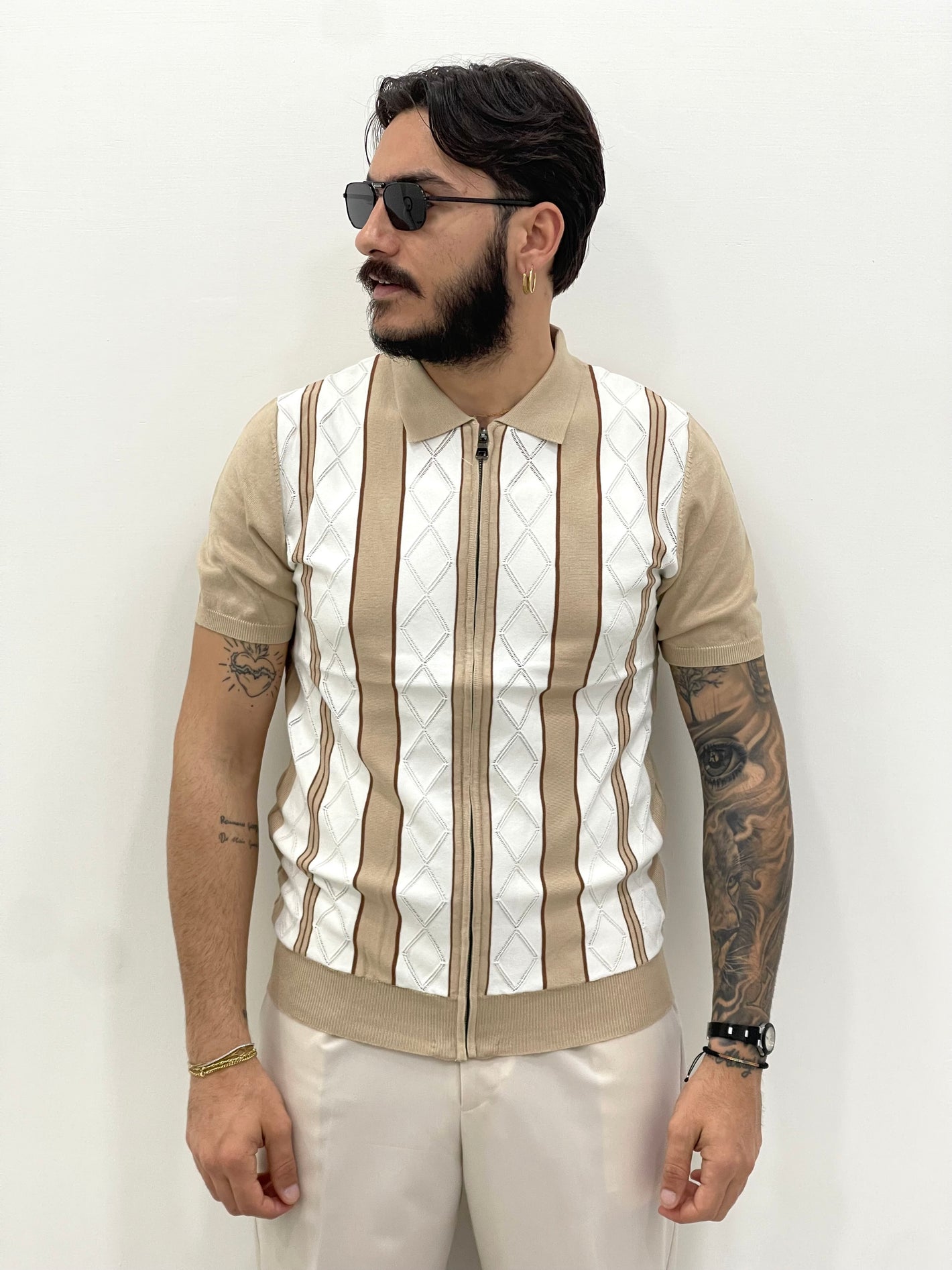 Polo WESTERN con zip