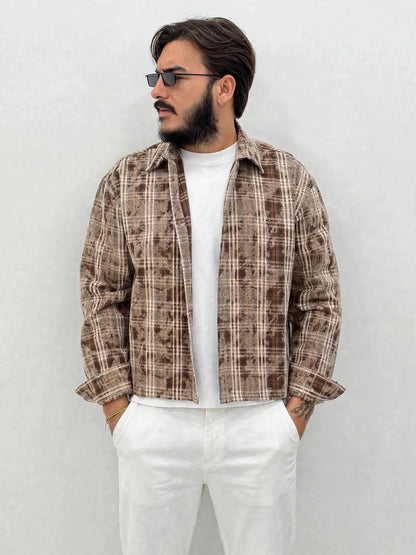 Camicione quadri in cotone