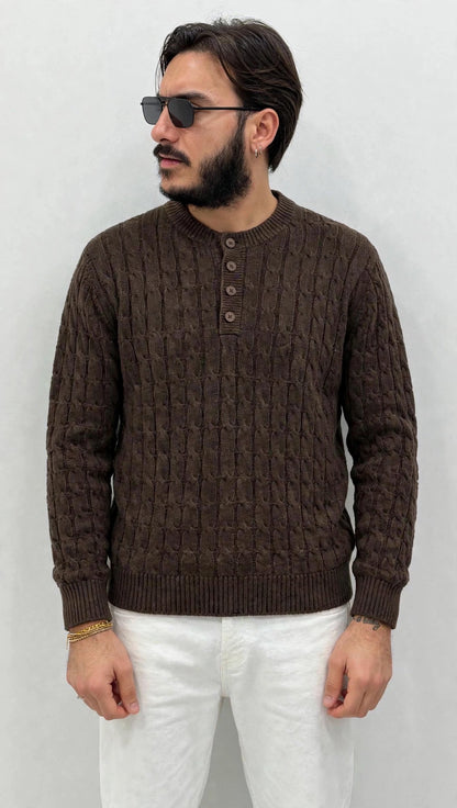 Maglione Serafina Uomo- effetto treccia Baronale35