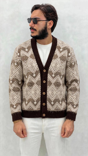 Cardigan In Lana a Fantasia