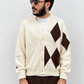 Cardigan con rombi AZTECO