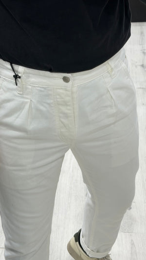 Jeans Capri fit Bianco