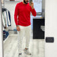 Maglioncino sottile Basic - Rosso