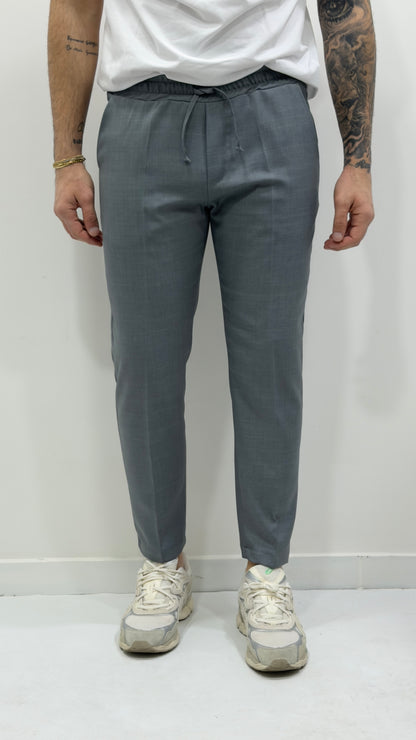 Pantalaccio sartoriale con elastico completo in vita e laccetto P/E 2026