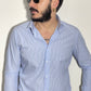 Camicia sartoriale in cotone Rigo stretto