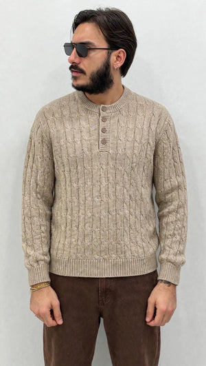 Maglione Serafina effetto treccia