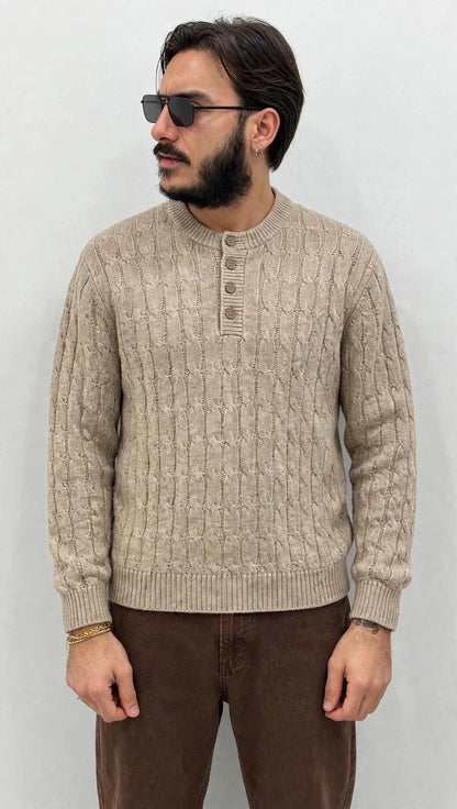 Maglione Serafina Uomo- effetto treccia Baronale35