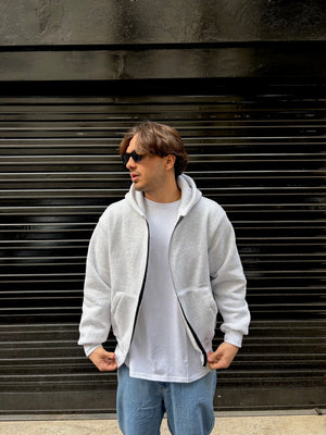 Felpa BOXY FIT ZIP interno in lana