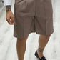 Bermuda Sartoriale in Lino con pence