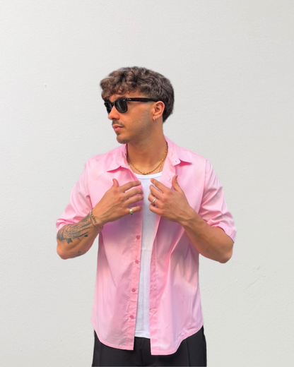 Camicia in cotone mezza manica