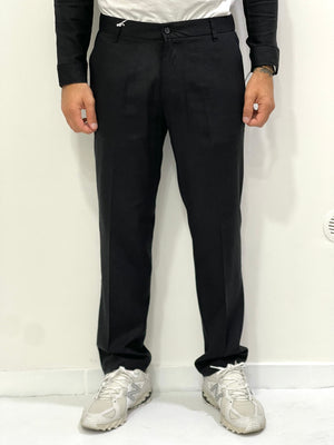 Pantalone 100% Lino Fondo Ampio 23cm
