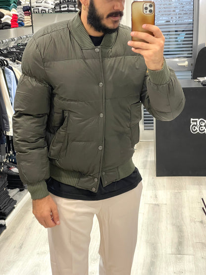 BOMBER IMPERMEABILE Pesante con bottoni e Zip