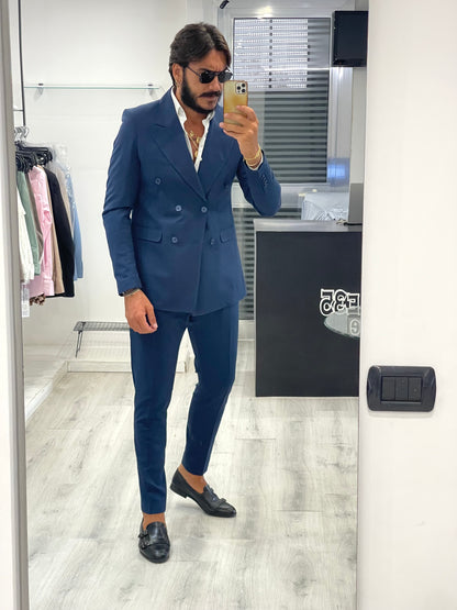 Abito doppiopetto Paris - Blu navy