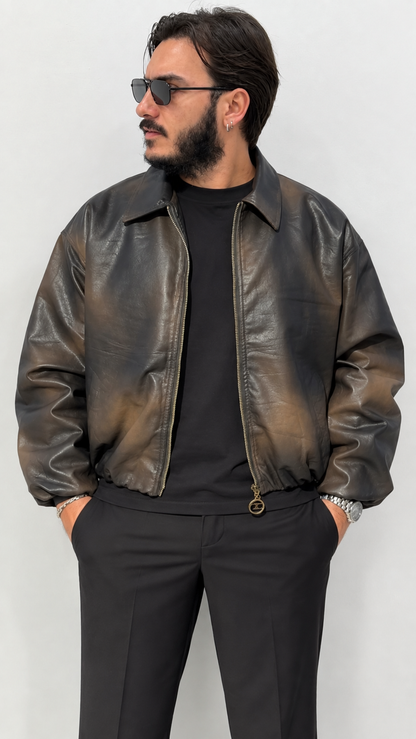 Bomber ecopelle SFUMATO