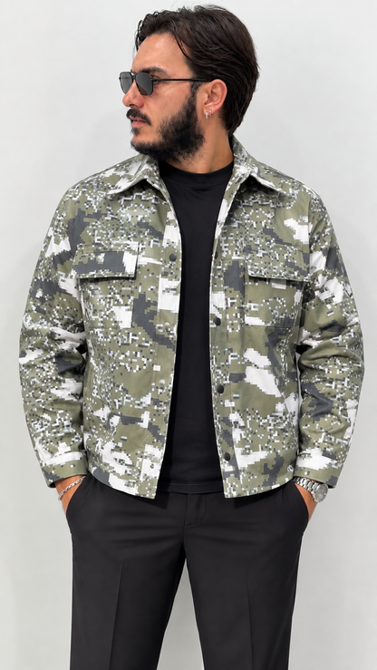 Jacket in tessuto - MILITARE