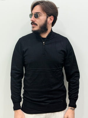 Maglione mezza ZIP