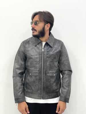 Jacket NIZZA in ecopelle marmorizzata