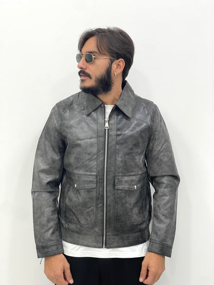 Jacket NIZZA in ecopelle marmorizzata