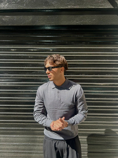 Polo manica lunga slimfit