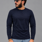 Maglia in cotone modal slimfit manica lunga