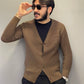 Cardigan in cotone effetto nido d’ape