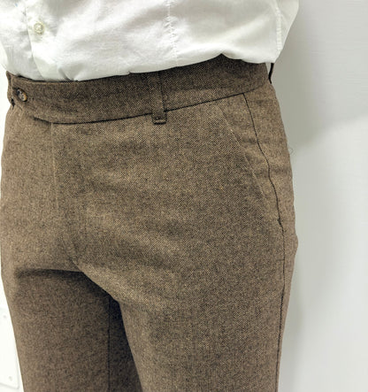 Pantalone sartoriale invernale in Lana flanellata