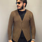 Cardigan in cotone effetto nido d’ape