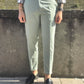 Pantalone sartoriale fascia 5 con risvolto -SALVIA