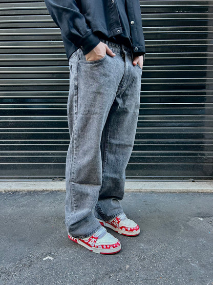 Jeans gris délavé Arme