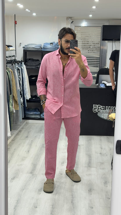Pantalaccio in 100% lino sartoriale