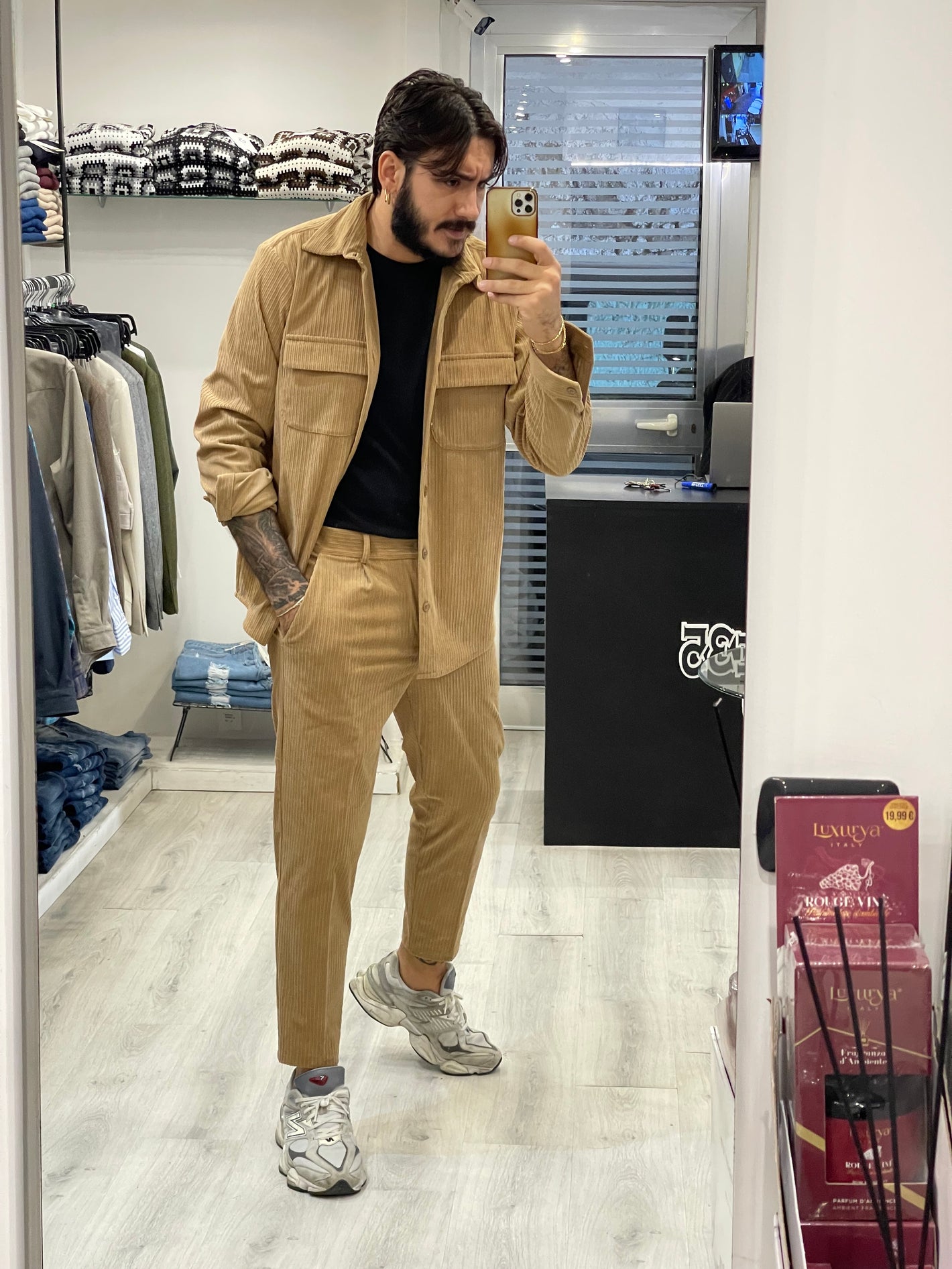 Coordinato INVERNALE in velluto pantalone slimfit - MADRID 2.0