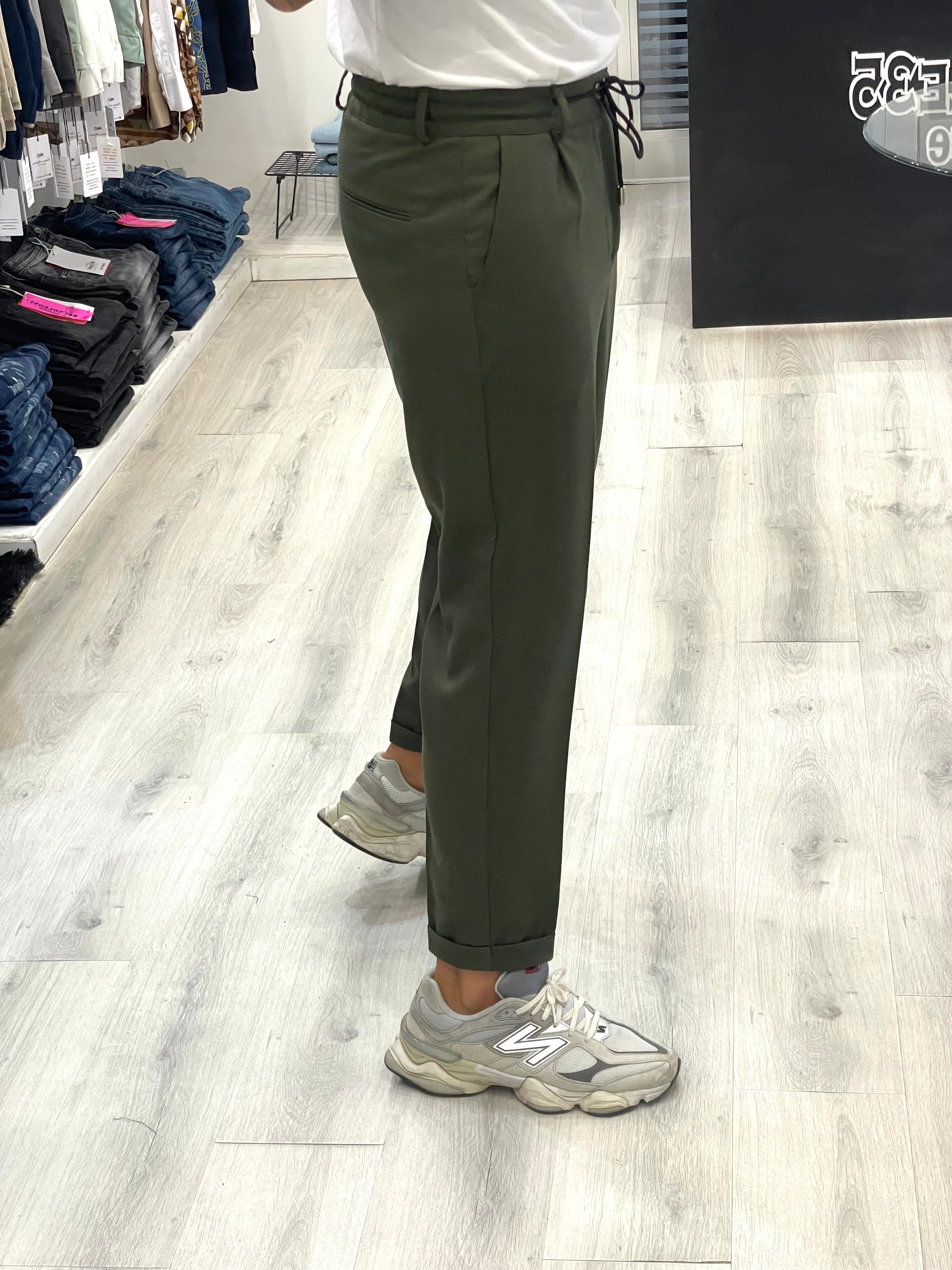 Pantalaccio COPENAGHEN con laccetto - FW24/25 - VERDE MILITARE