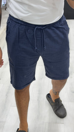 Bermuda in mistolino con elastico e laccetto