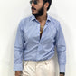 Camicia sartoriale Rigata in 100% cotone