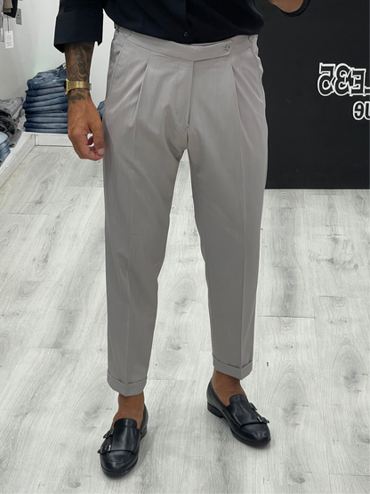Pantalone sartoriale LUXURY con doppia fibbia laterale