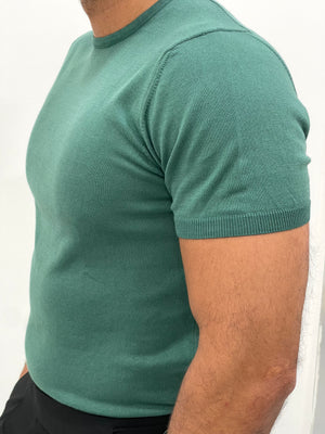 T shirt girocollo in filo - Slimfit