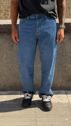 Jeans Baggy lavaggio medio