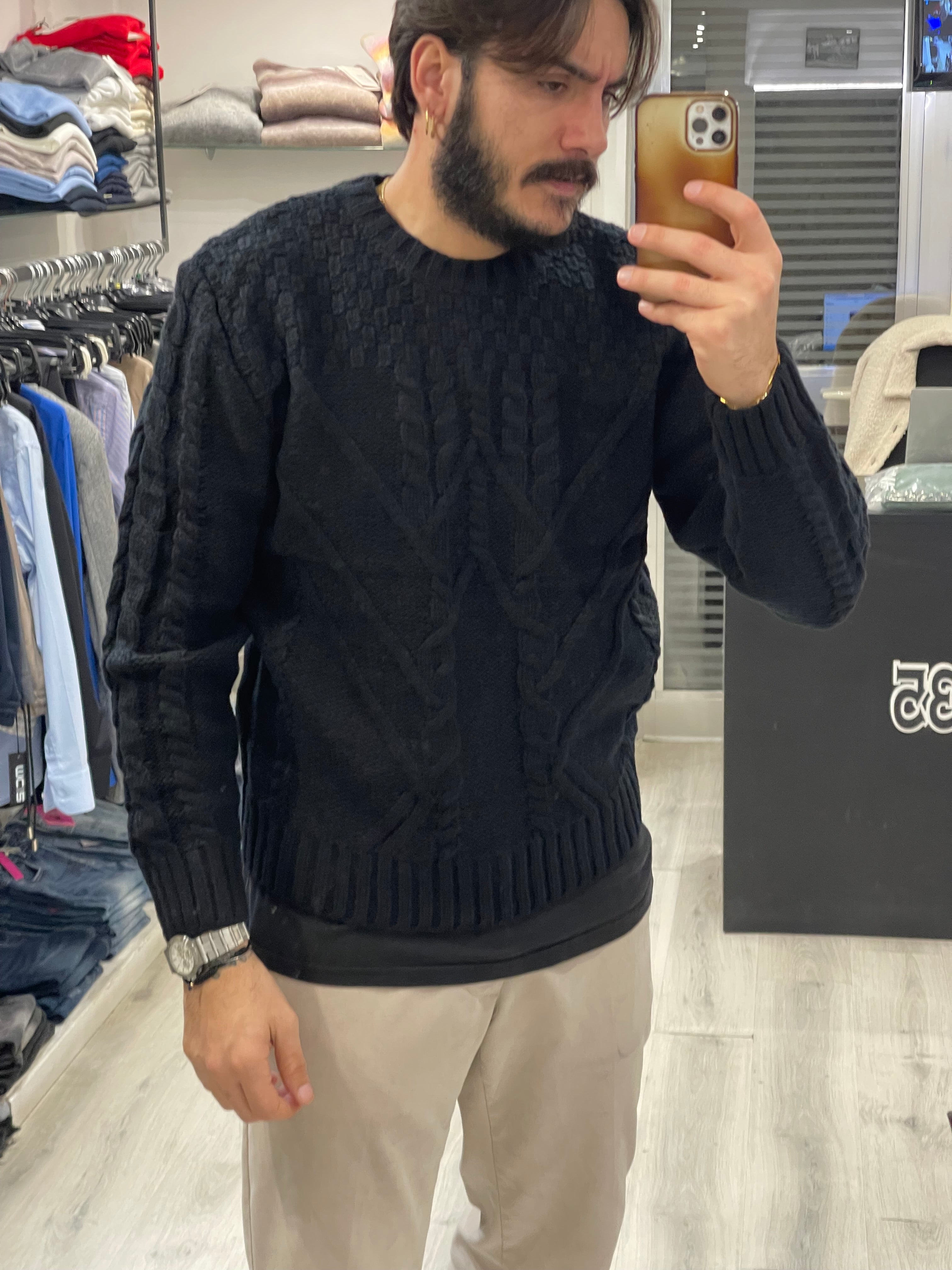 MAGLIONE ICE intrecciato